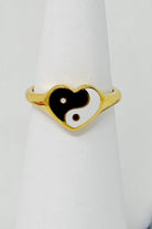Yin Yang Heart Signet Ring Ellisonyoung.com