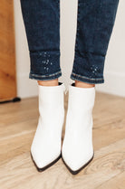 Amari Ankle Boots in White Ave Shops