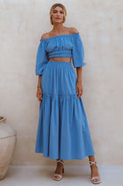 Annabelle Boho Linen Maxi Skirt ELF