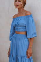 Annabelle Boho Linen Maxi Skirt ELF