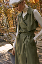 Arden Belted Vest Trench ELF