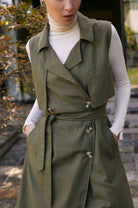 Arden Belted Vest Trench ELF