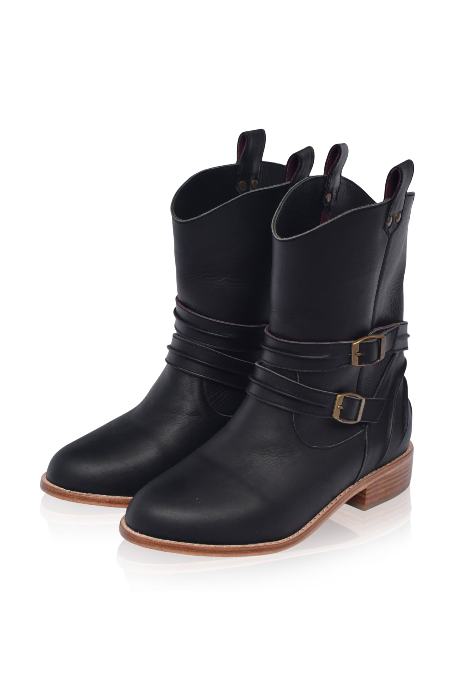 Barcelona Leather Boots (Sz. 9) ELF