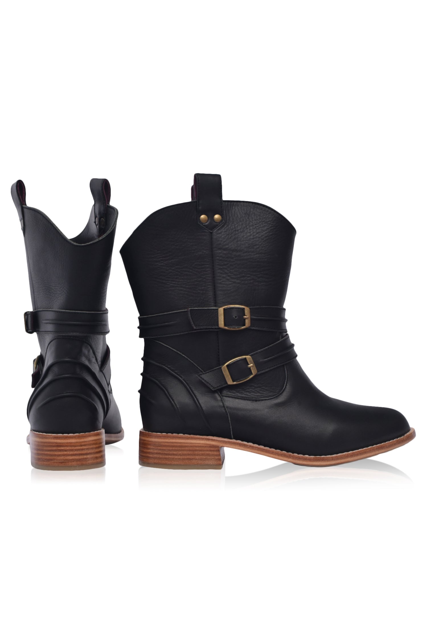 Barcelona Leather Boots (Sz. 9) ELF