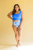 Bermuda Button Up Swim Top and Floral Swim Bottoms Ave Shops