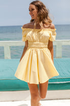 Butterfly Bliss Off Shoulder Mini Dress ELF