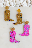 Glittered Up Cowgirl Earrings Ellisonyoung.com