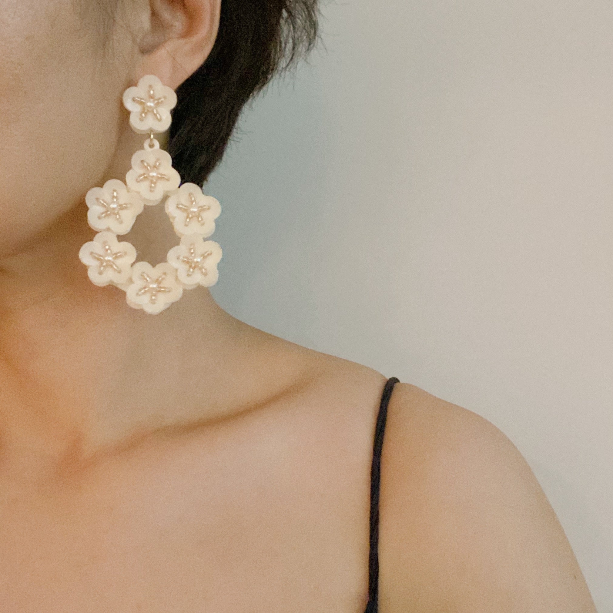 Moon Flower Earrings Ellisonyoung.com