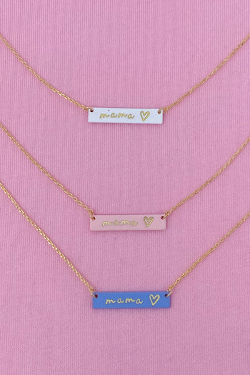 Mama Bar Heart Necklace Ellisonyoung.com