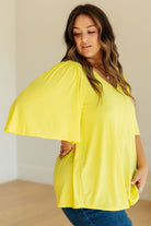 Cali Blouse in Neon Yellow Ave Shops