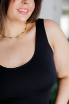 Carefree Seamless Reversible Tank in Black Ave Shops