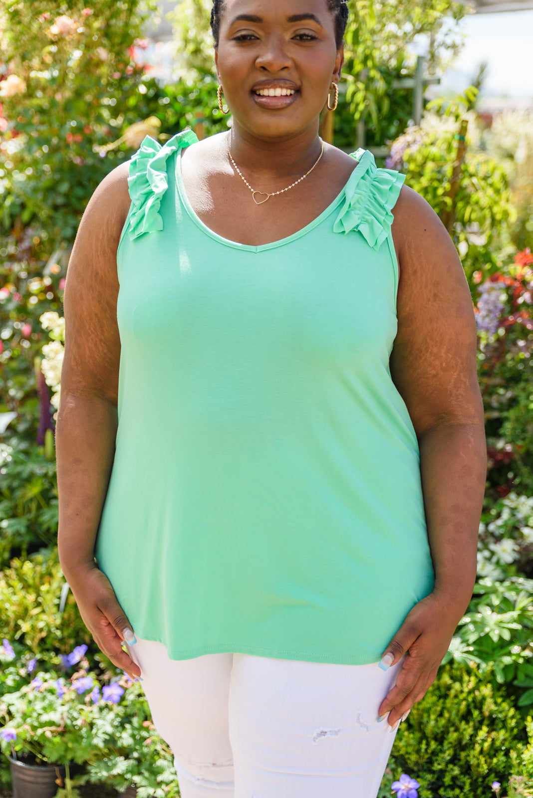 Cherry Girl Tank in Green Ave Shops