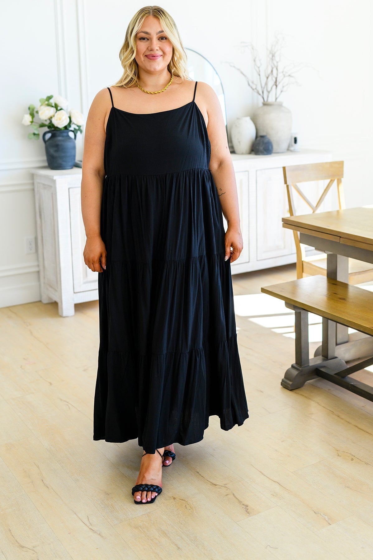 Classically Cool Tiered Maxi Dress Ave Shops
