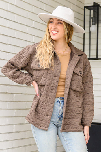 Coming Back Home Jacket in Mocha Ave Shops