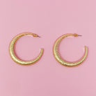 Textured Daily Hoop Earrings Ellisonyoung.com