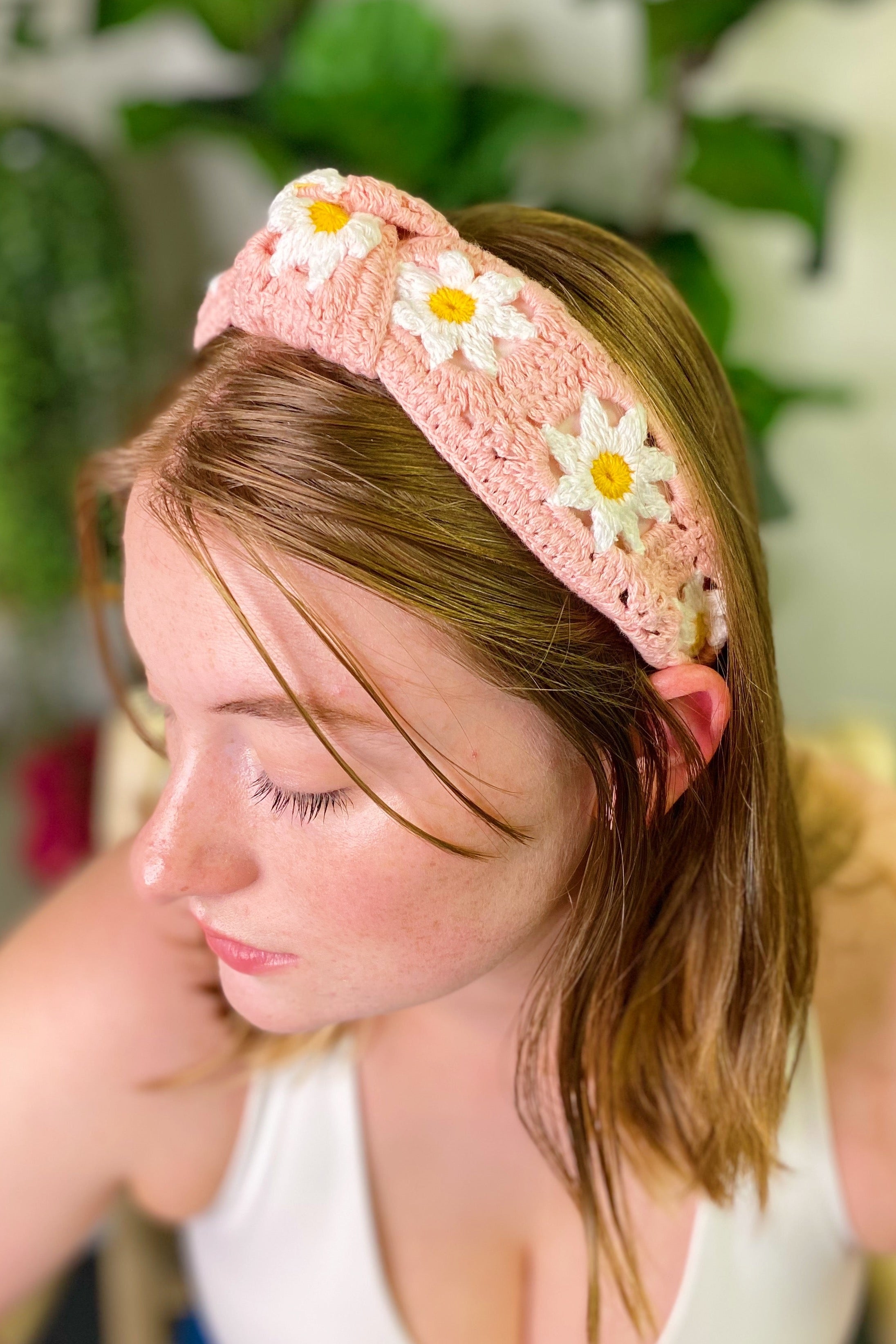 Patchwork Crochet Headband Ellisonyoung.com