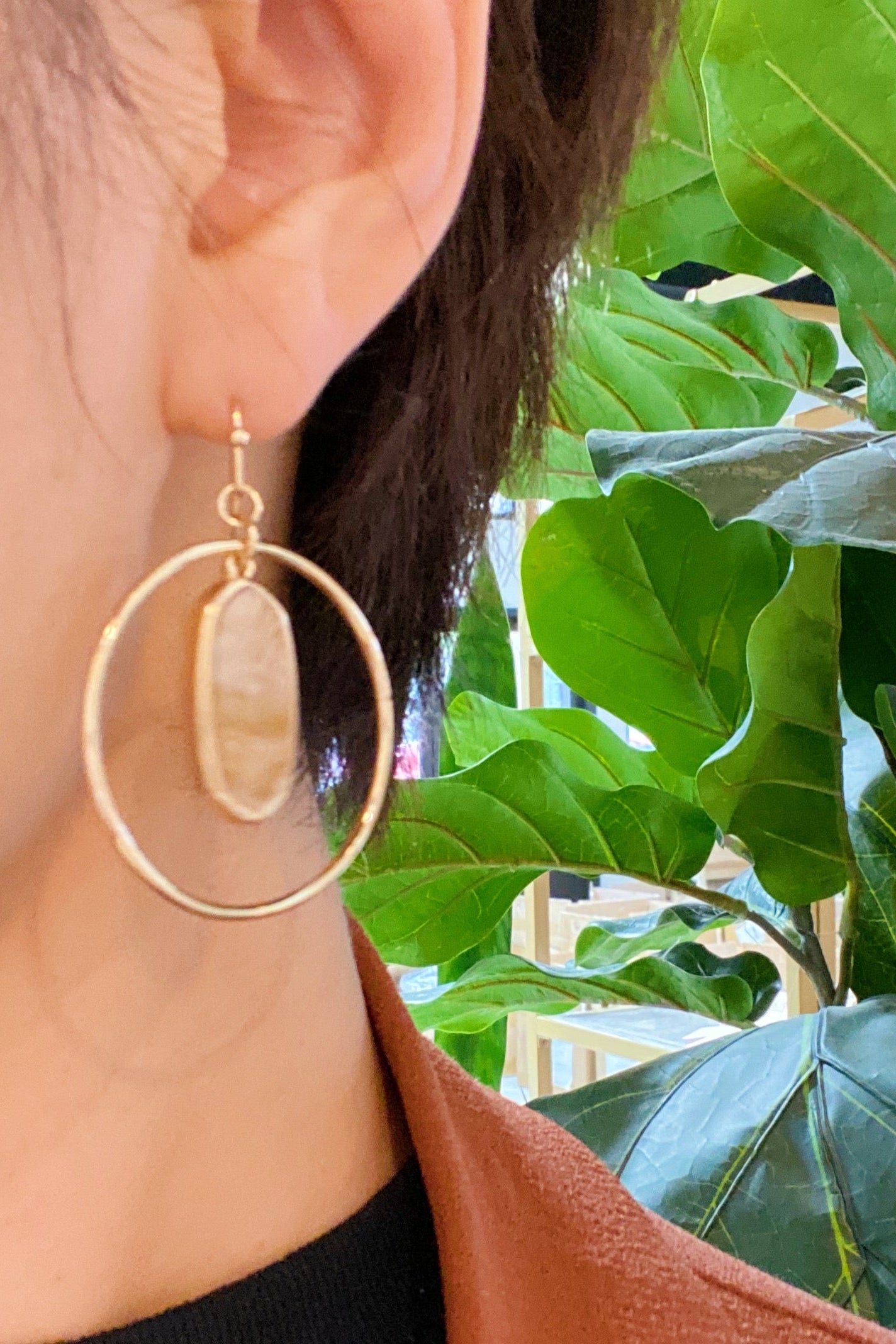 Kenzie Circle Drop Earrings Ellisonyoung.com