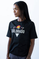 Colorado Threads Mountain Triangle Unisex Performance Tee Black Colorado Threads Clothing