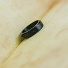 8mm Matt Black Rotating Buddhist Tibetan Spinner Prayer Monk Spinner Ring The Colourful Aura