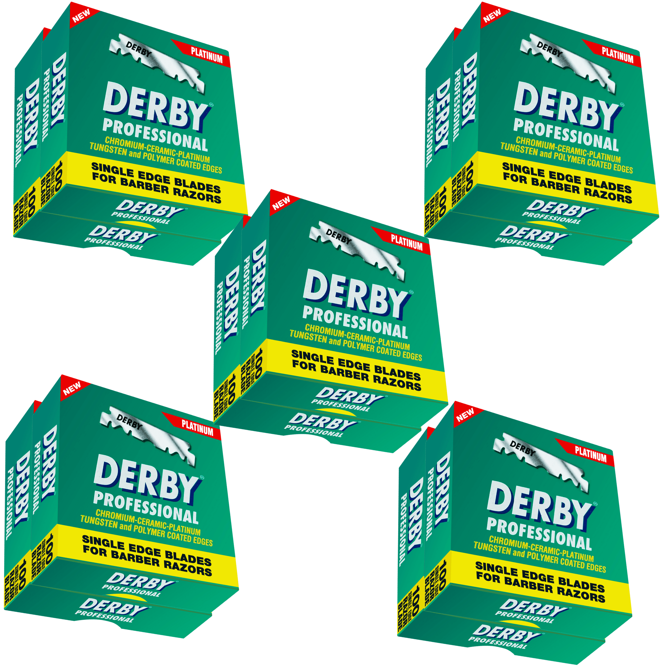 Derby Prof Single Edge Razor Blades 100ct BarberSets