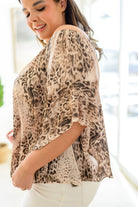 Desert Romance Animal Print Blouse Ave Shops