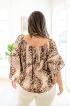 Desert Romance Animal Print Blouse Ave Shops