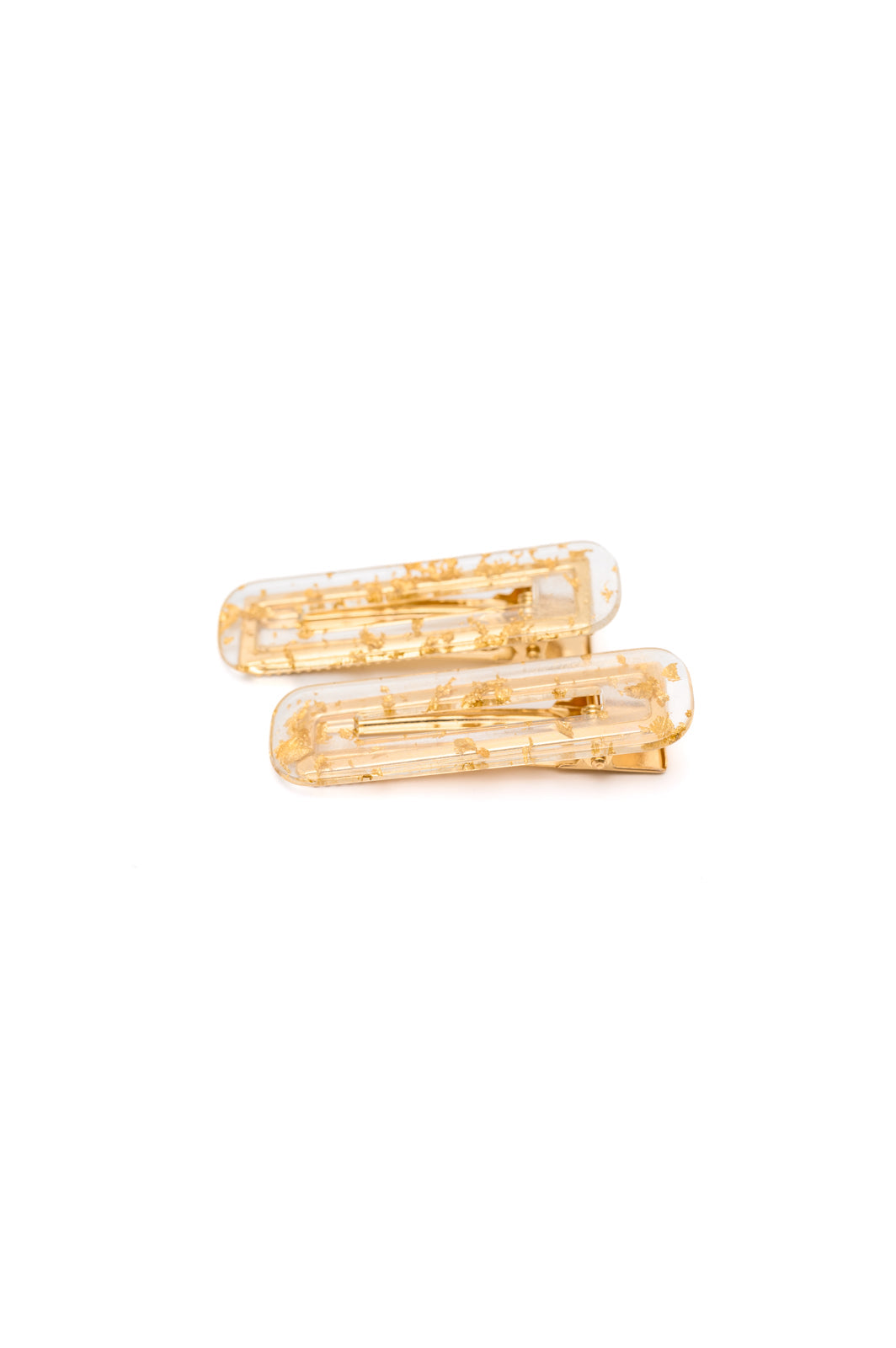Double Trouble 2 Pack Hair Clip in Gold Leaf |   |  Casual Chic Boutique