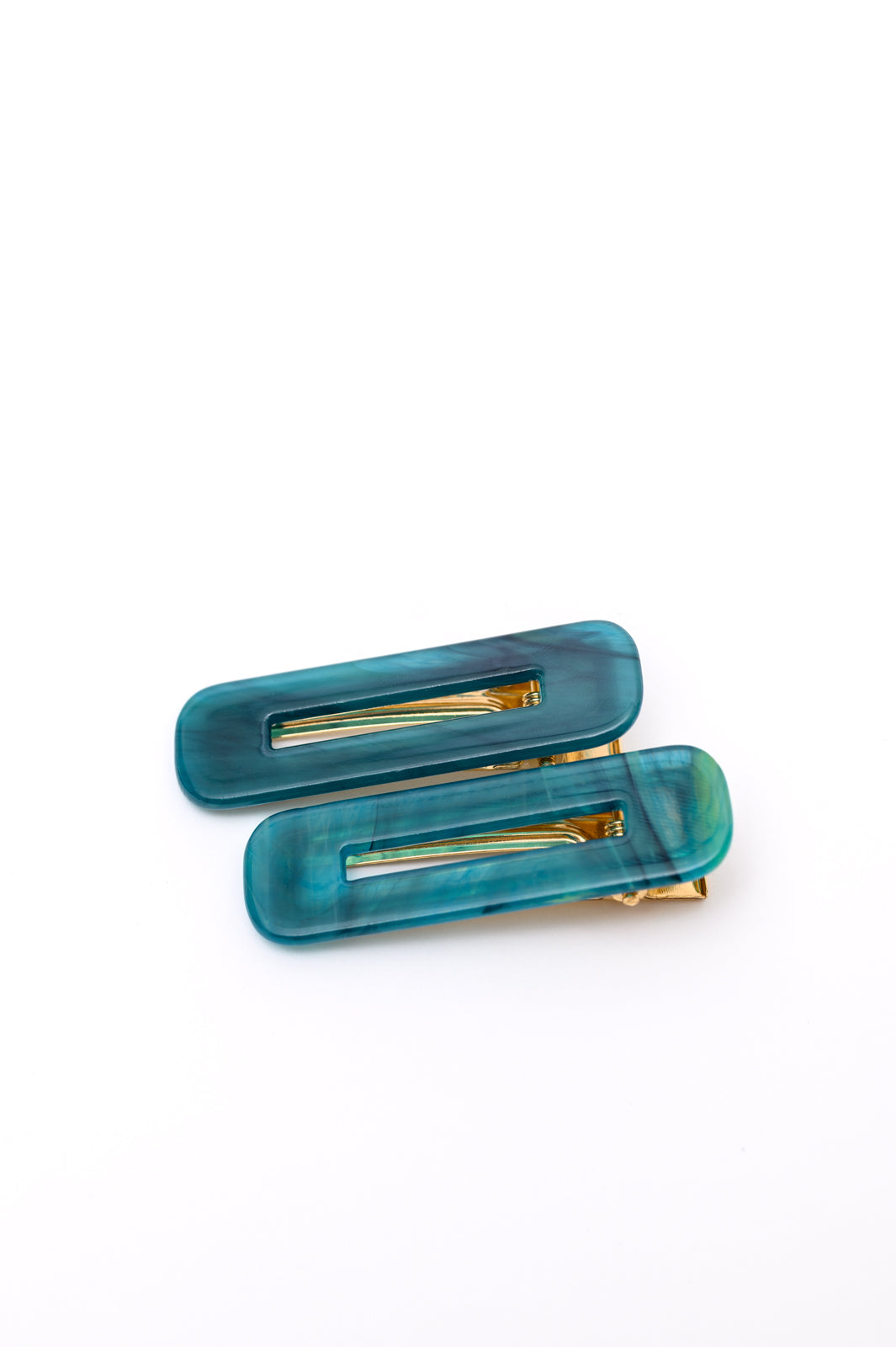 Double Trouble 2 Pack Hair Clip in Sea Blue Ave Shops