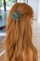 Double Trouble 2 Pack Hair Clip in Sea Blue Ave Shops