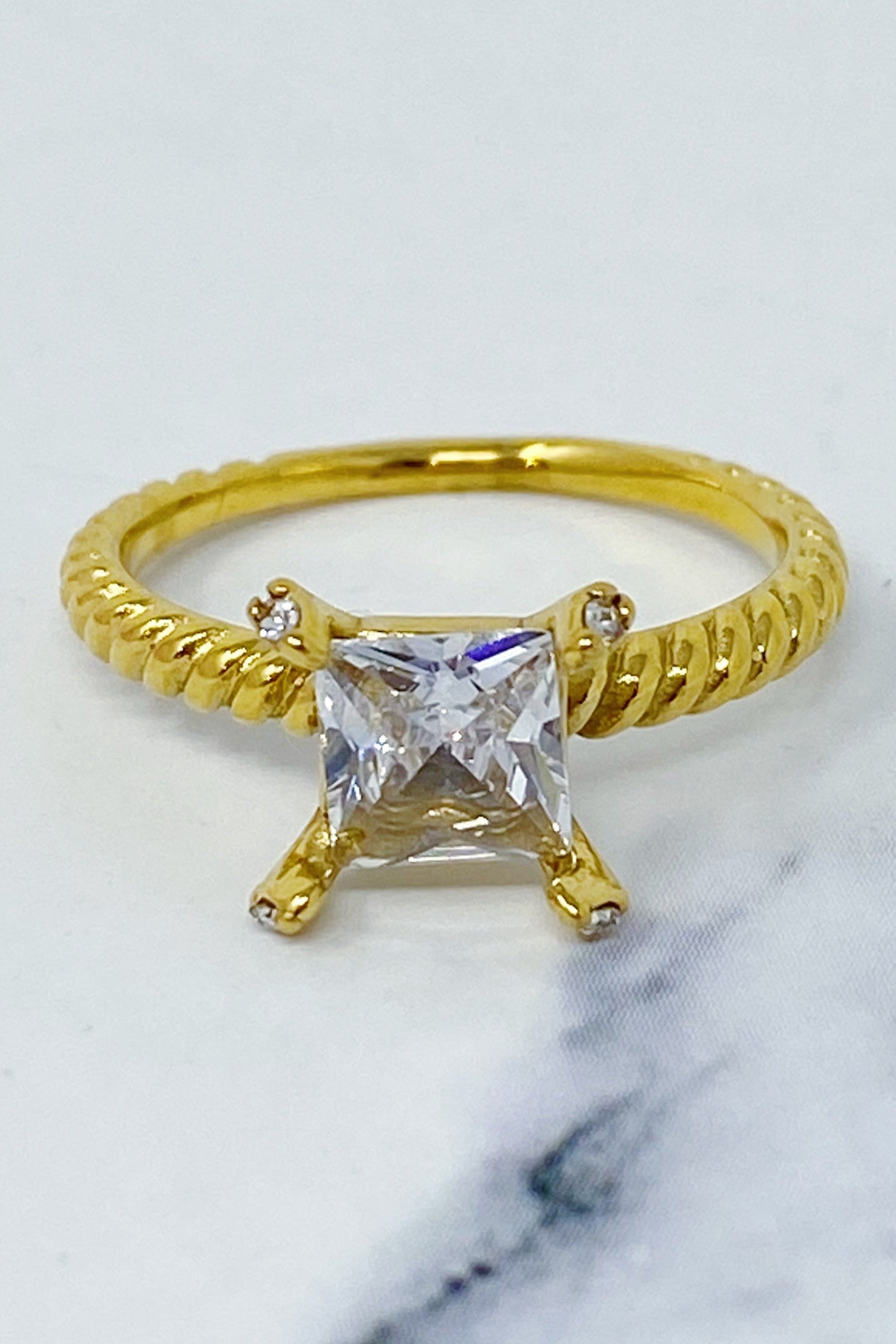 Braided Single Stone Ring Ellisonyoung.com
