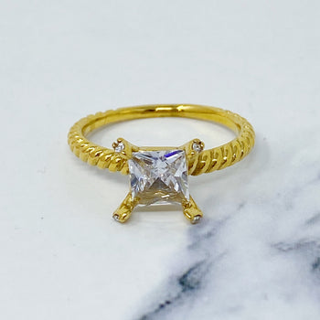 Braided Single Stone Ring Ellisonyoung.com