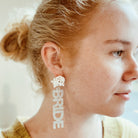 Bride Babe Cutout Acrylic Earrings Ellisonyoung.com