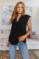 Elevate Everyday Blouse in Black Ave Shops