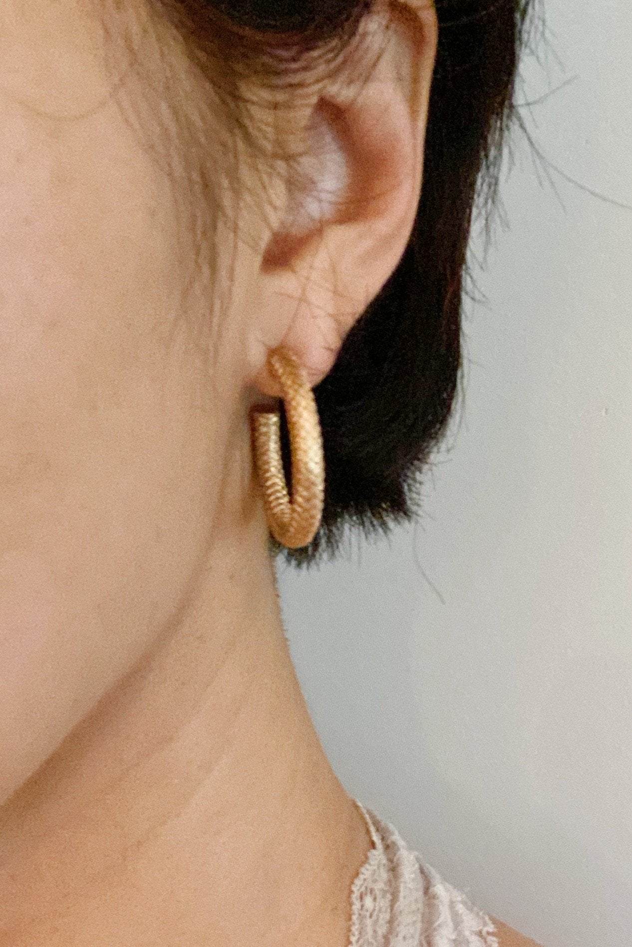Textured Hoop Earrings Ellisonyoung.com