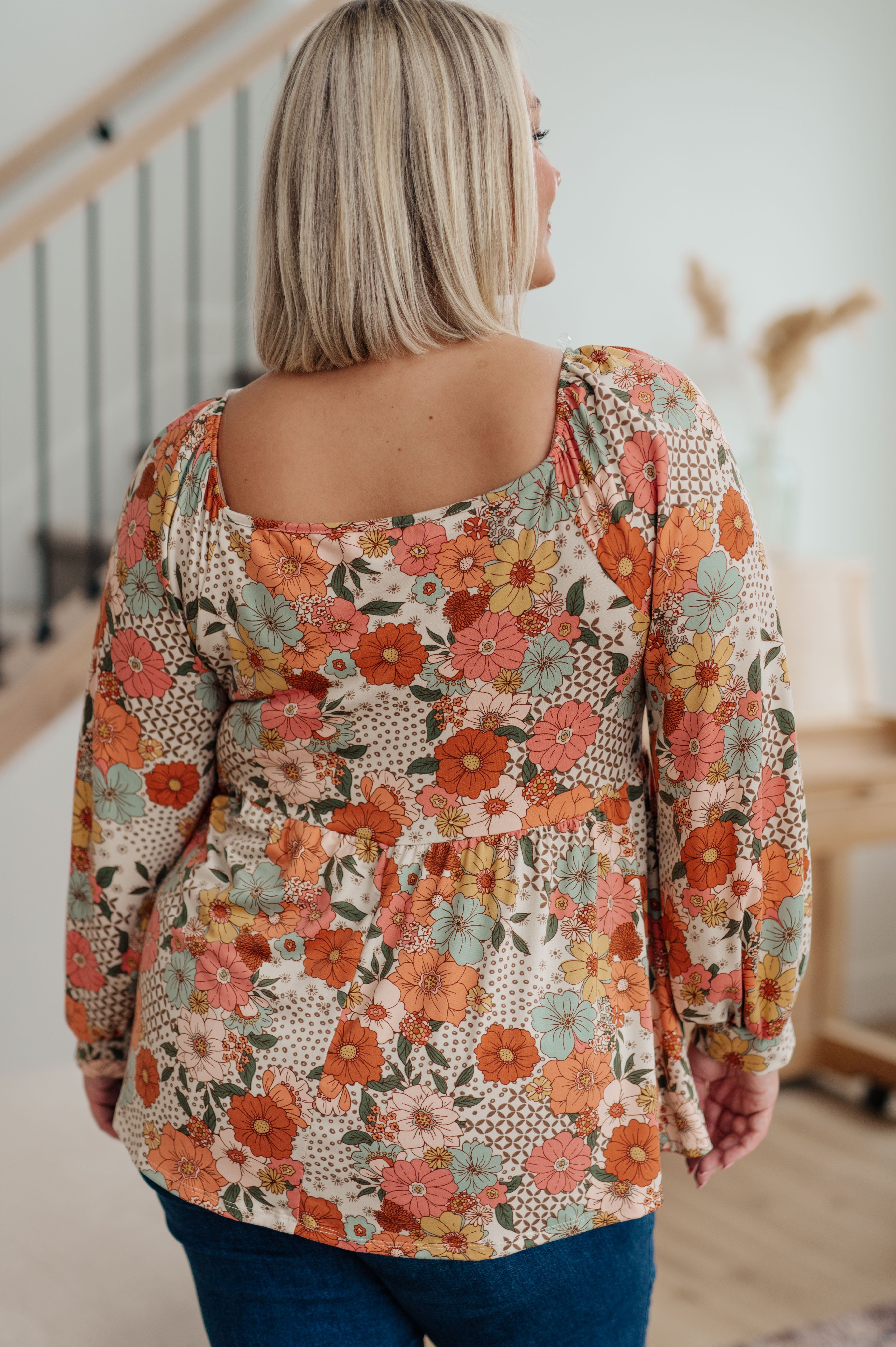 Fall For Florals Babydoll Top Ave Shops