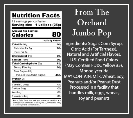 From The Orchard Jumbo Pop Assortment Ave Shops