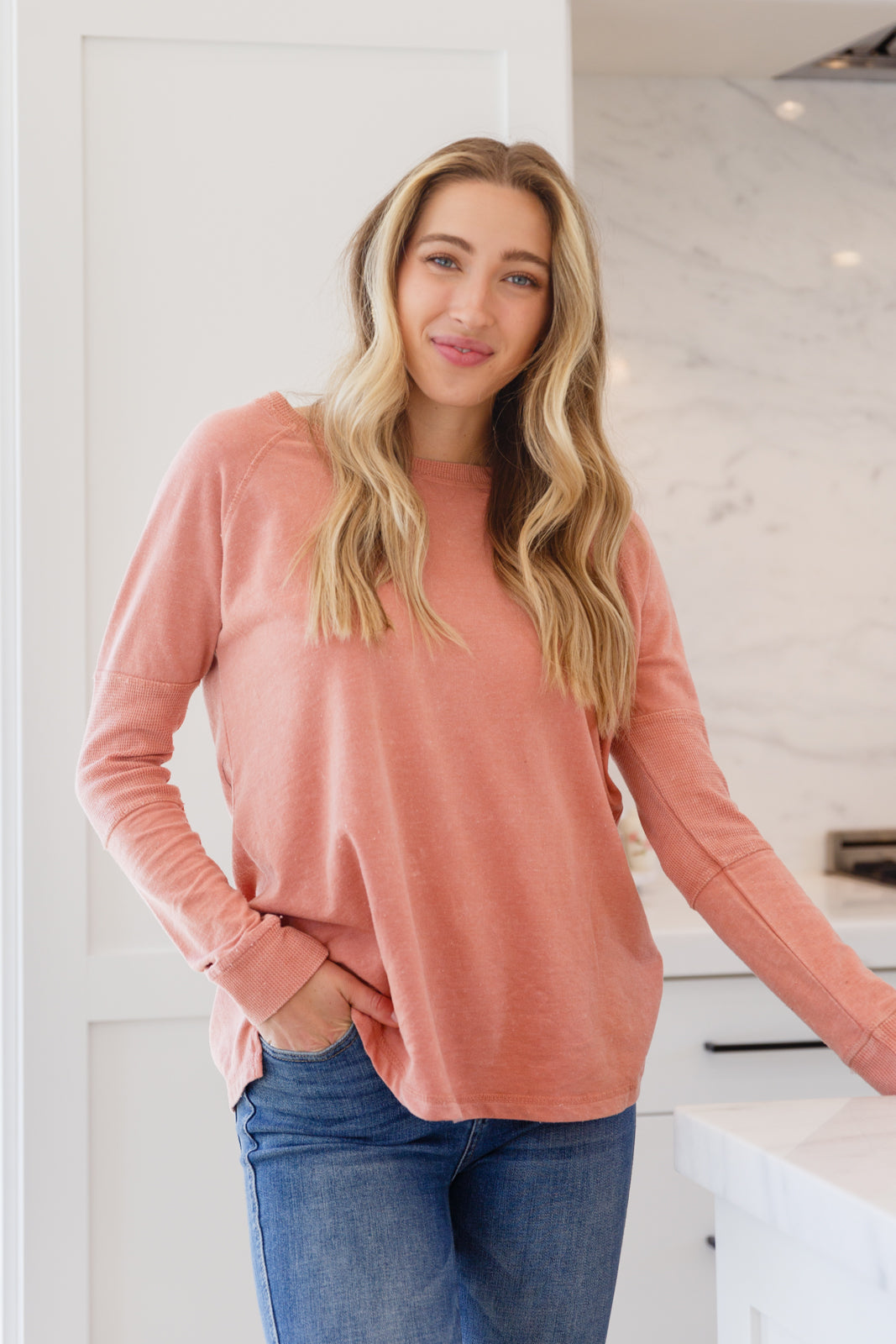 Fun Beginnings Raglan Top In Dusty Mauve Ave Shops