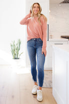 Fun Beginnings Raglan Top In Dusty Mauve Ave Shops