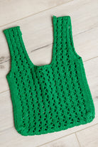 Girls Day Open Weave Bag in Green Ave Shops