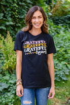 Grateful Heart Graphic T-Shirt In Black Ave Shops