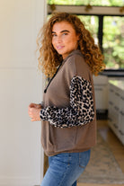 Here And There Leopard Print Hoodie Ave Shops