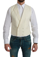 Dolce & Gabbana White Waistcoat Formal Wool  Vest GENUINE AUTHENTIC BRAND LLC