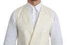 Dolce & Gabbana White Waistcoat Formal Wool  Vest GENUINE AUTHENTIC BRAND LLC