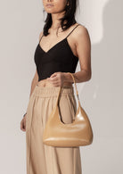 Alexia Bag in Smooth Leather, Yellow Bob Oré