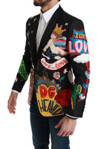 Dolce & Gabbana Black DG Heaven King MARTINI Blazer GENUINE AUTHENTIC BRAND LLC