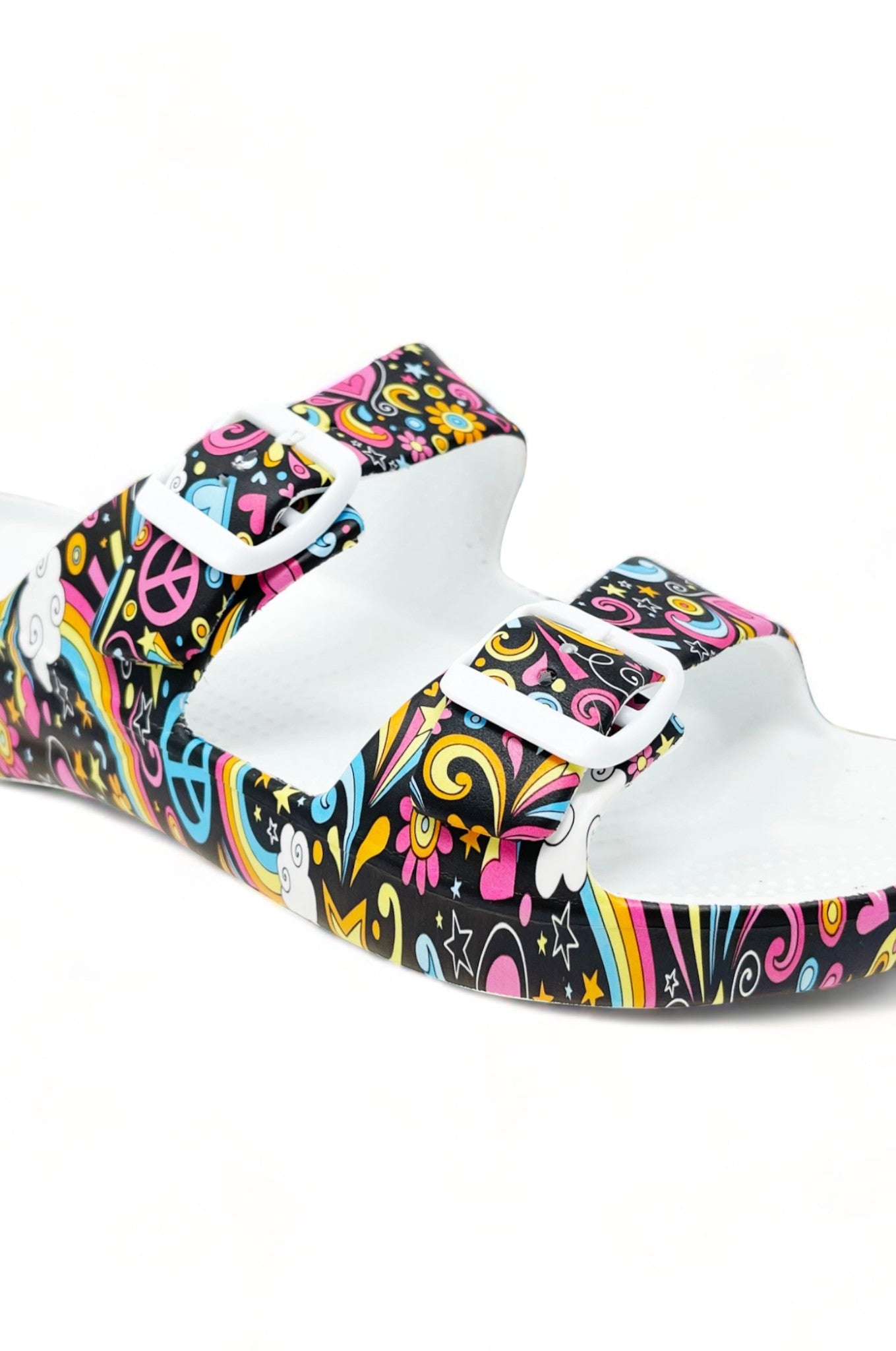 Women's PAW Print Adjustable 2-Strap Sandals DAWGS USA