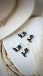 Clay Earrings | Black Cowgirl Boots Kush Life Designs