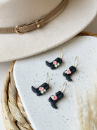Clay Earrings | Black Cowgirl Boots Kush Life Designs