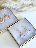 Clay Earrings | Glossy Floral Dangles Kush Life Designs
