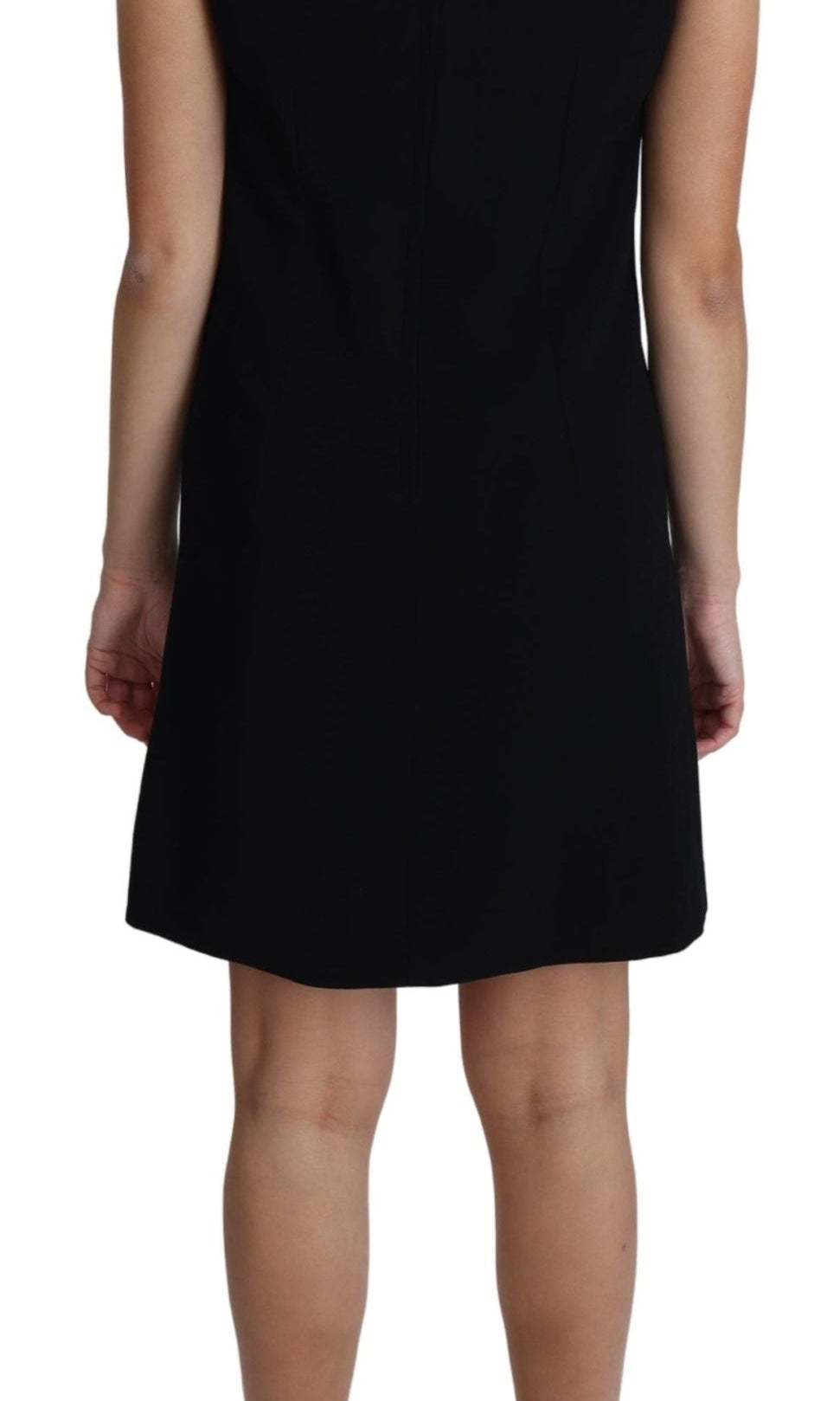 Dolce & Gabbana Black Viscose Stretch A-line Shift Mini Dress GENUINE AUTHENTIC BRAND LLC